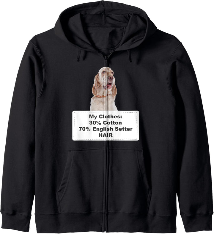 Funny Shedding Dog English Setter Kapuzenjacke