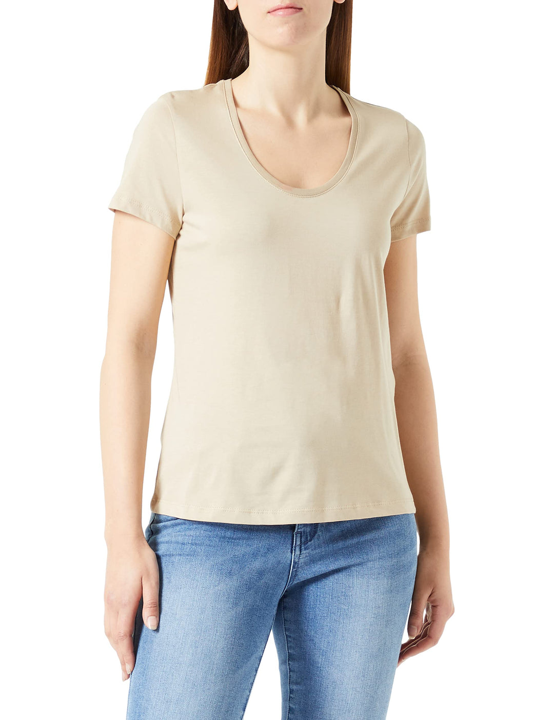 TAIFUN Damen 371372-16231 T-Shirt, Roasted Hazel, 44