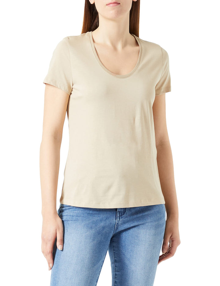 TAIFUN Damen 371372-16231 T-Shirt, Roasted Hazel, 44