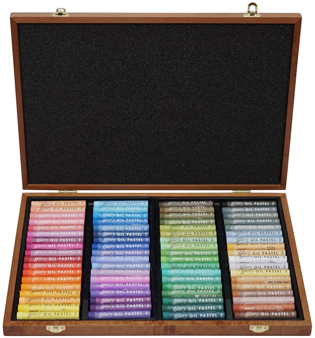 Mungyo Gallery Soft Oil Pastels Wood Box Set of 72 - Assorted Colors by Mungyo