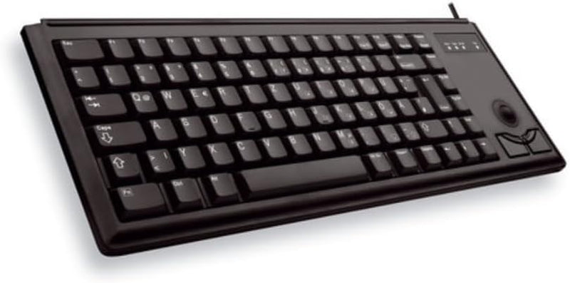 CHERRY Compact-Keyboard G84-4400, Französisches Layout, AZERTY Tastatur, kabelgebundene Tastatur, me