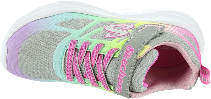 Skechers Mädchen Power Jams Sneaker 27 EU Gray Mesh Multi Trim, 27 EU Gray Mesh Multi Trim