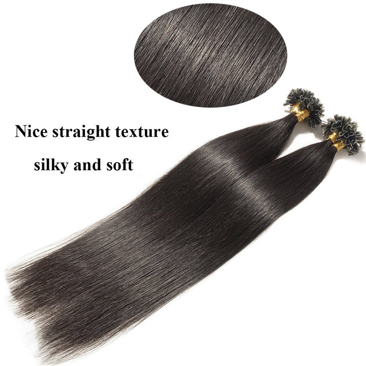 SEGO Bondings Extensions Echthaar 0.5g/Strähnen 200 Strähnen Haarverlängerung Keratin U-Tip Glue 100