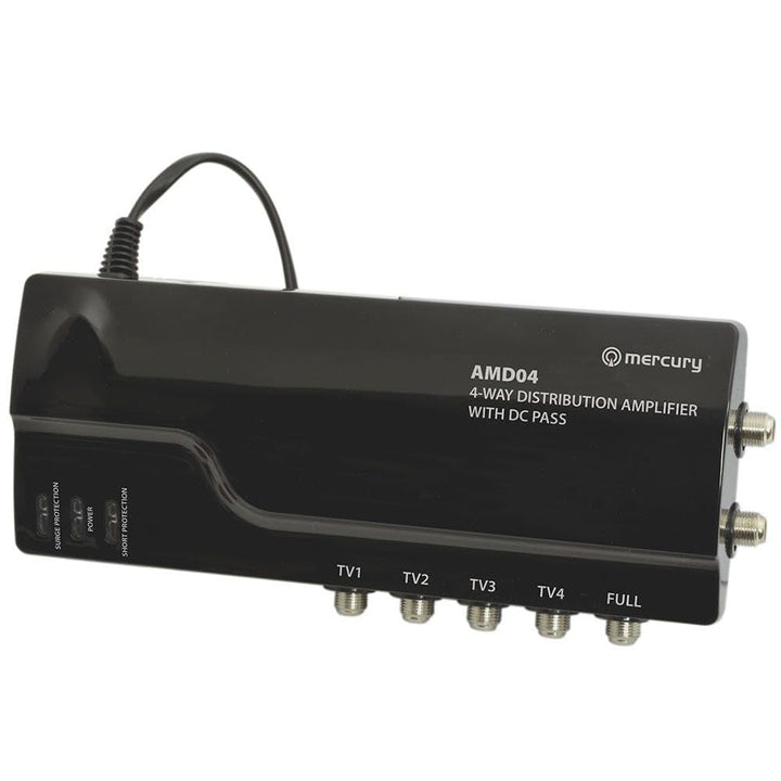 4 Wege 4 g Fertig VHF UHF TV Antenne Verteilen Kraft Verstärker & DC by-Pass [4 Way], 4 way