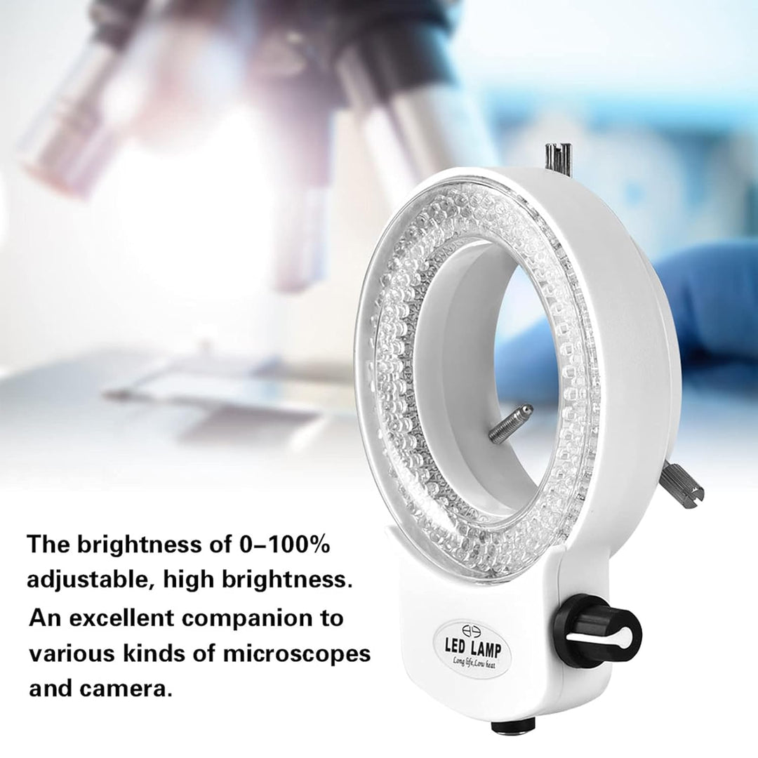 Ejoyous LED Ringlicht Mikroskop, Kamera Ringlampe Mikroskop Einstellbarer 144 LED Ring Light Lichtqu