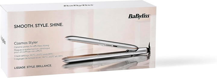 BaByliss Cosmos Glätteisen – NEU 2025, Keramik-Gleittechnologie, 3 Temperatureinstellungen 180–235°C