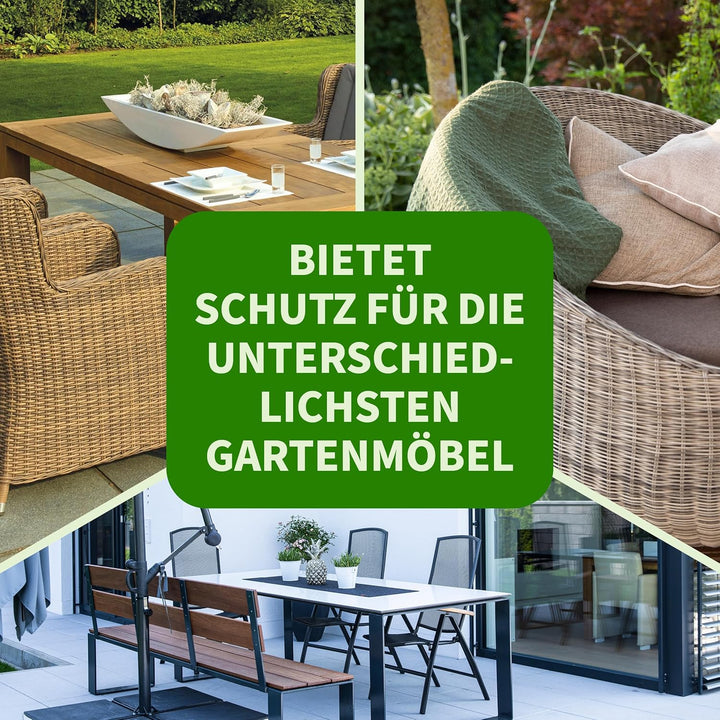TTL Garden 123x61x75cm Premium Gartenmöbel Abdeckung - 600D Oxford Gewebe wasserdicht mit Schnallen