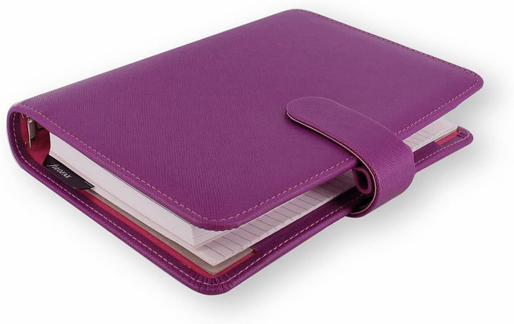 Filofax 22453 - Saffiano Persönlicher Organizer 2020, Raspberry Himbeere, Himbeere