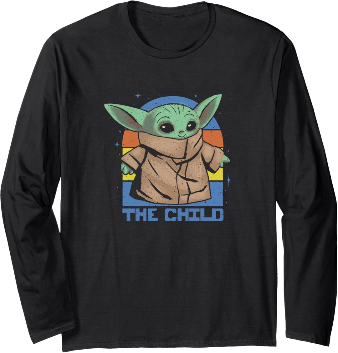 Star Wars The Child Retro Sunset Langarmshirt