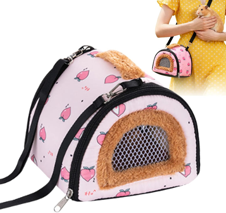 Hamster-Tragetasche, belüftet, Winddicht, Chinchilla-Tragetasche, Schultertasche, für Igel, Chinchil
