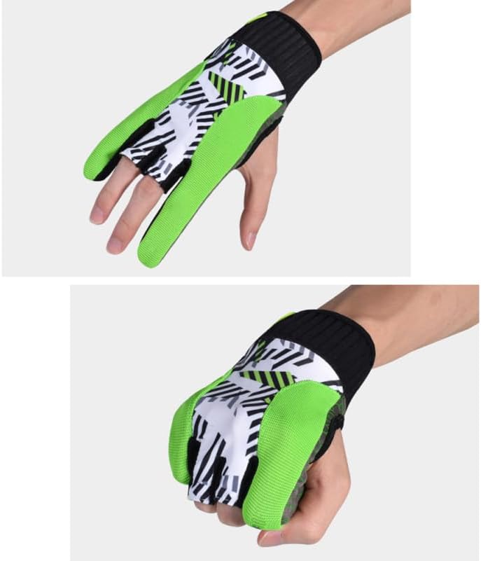 LIOOBO 1 Paar Bowlinghandschuhe mit Fingern Bowling-Stützhandschuh Männer Bowling-Handschuhe Billard