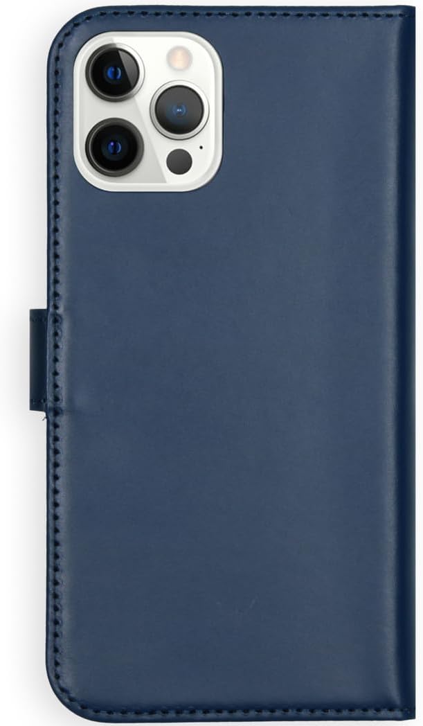 SELENCIA Bookcase Hülle kompatibel mit iPhone 12 Pro Max – Era Leder Handytasche Side Flip Case – Ha