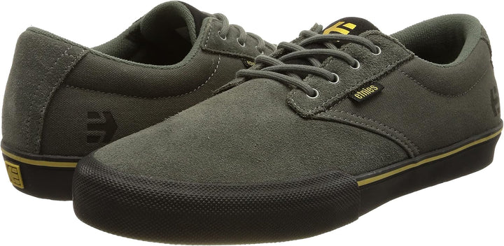 Etnies Herren Jameson Vulc Skate-Schuh 42 EU Grau Schwarz Gold, 42 EU Grau Schwarz Gold