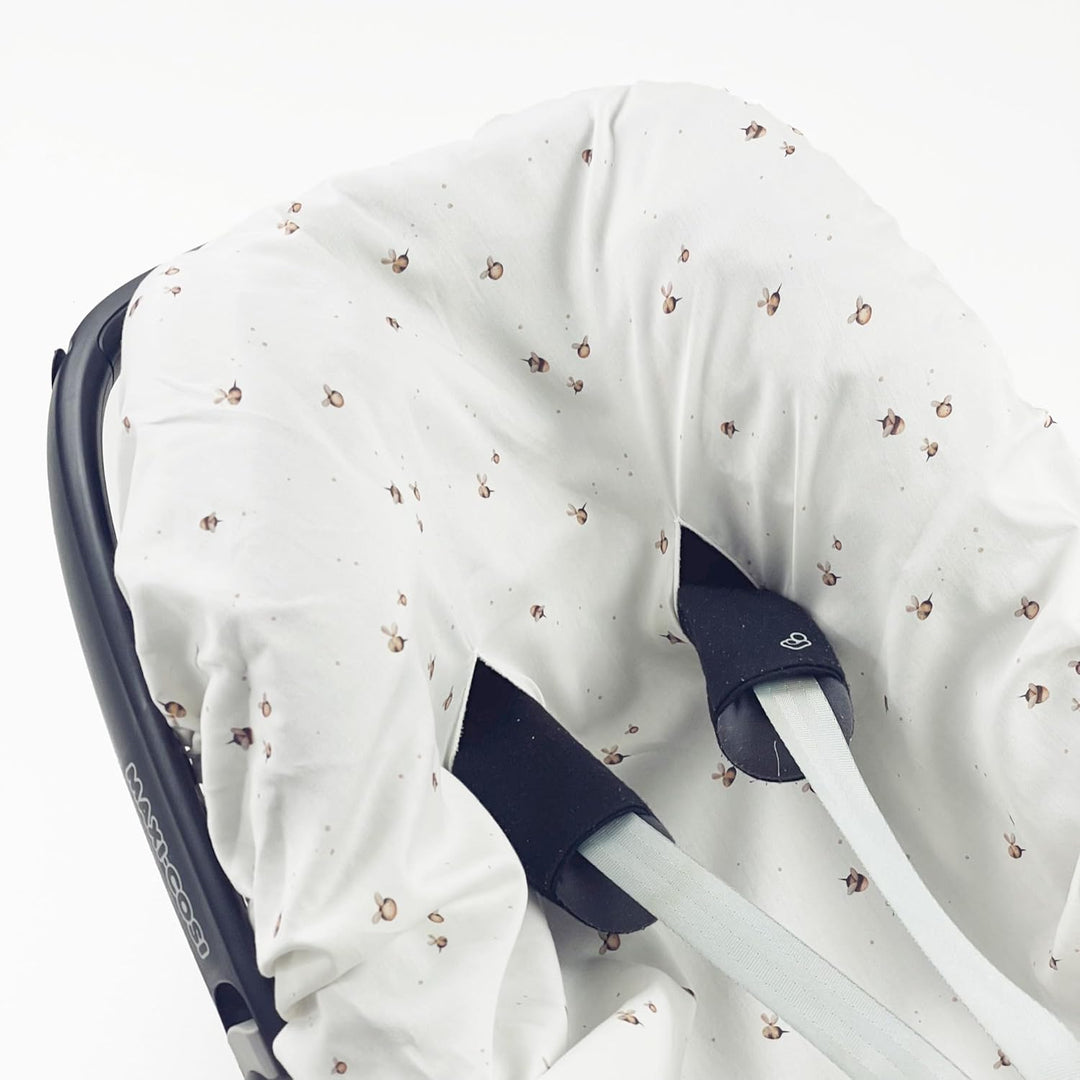 Sommerbezug Babyschale Bezug Universal, 100% antibakterielle Baumwolle mit Silberionen, Schonbezug B