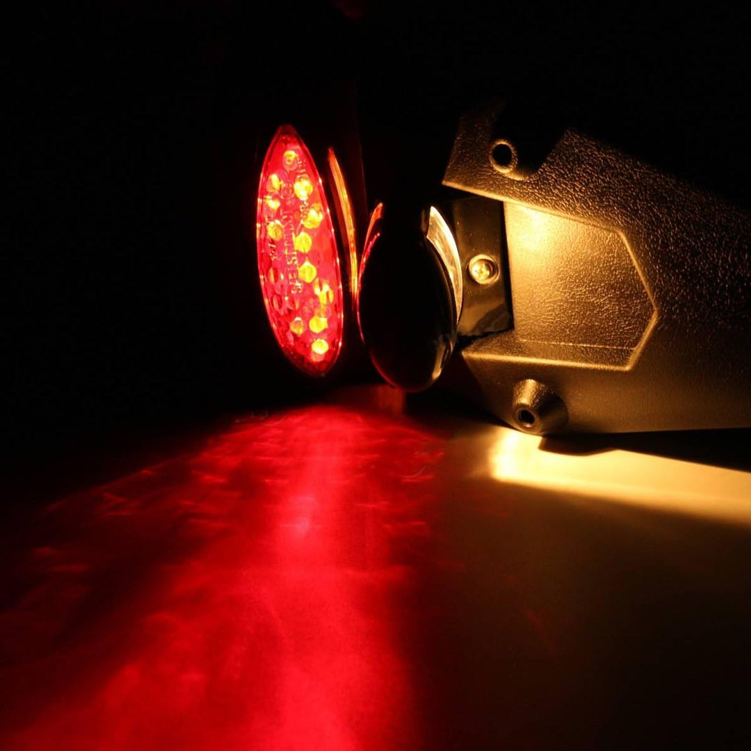 KaTur 12 V LED Motorrad Kotflügel Hinten Schwanz Stop Licht Reflektor Universal für MX Motocross Spo