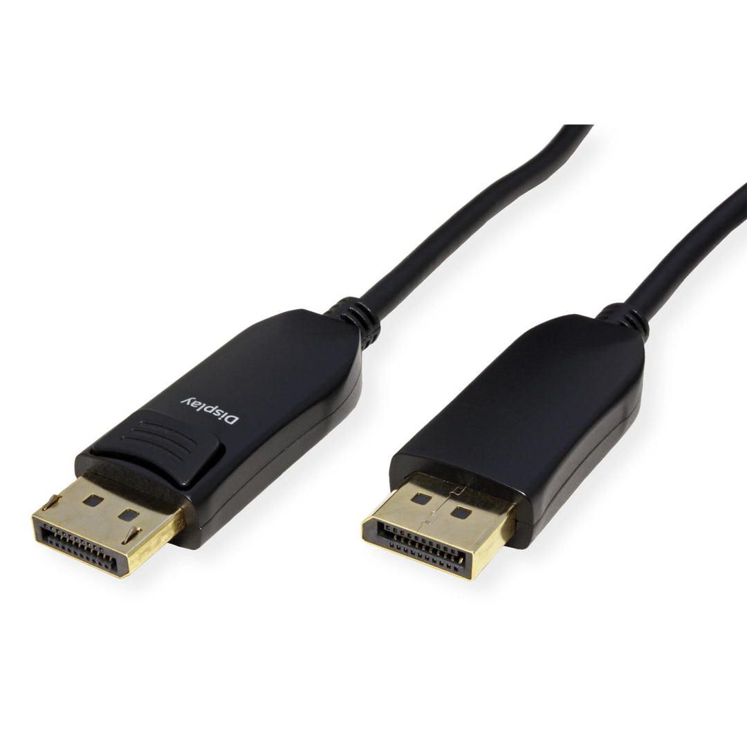 ROLINE DisplayPort v2.1 Kabel (AOC), 10K@60Hz, 54Gbit/s, UHBR13.5, ST/ST, 30 m, 30 m