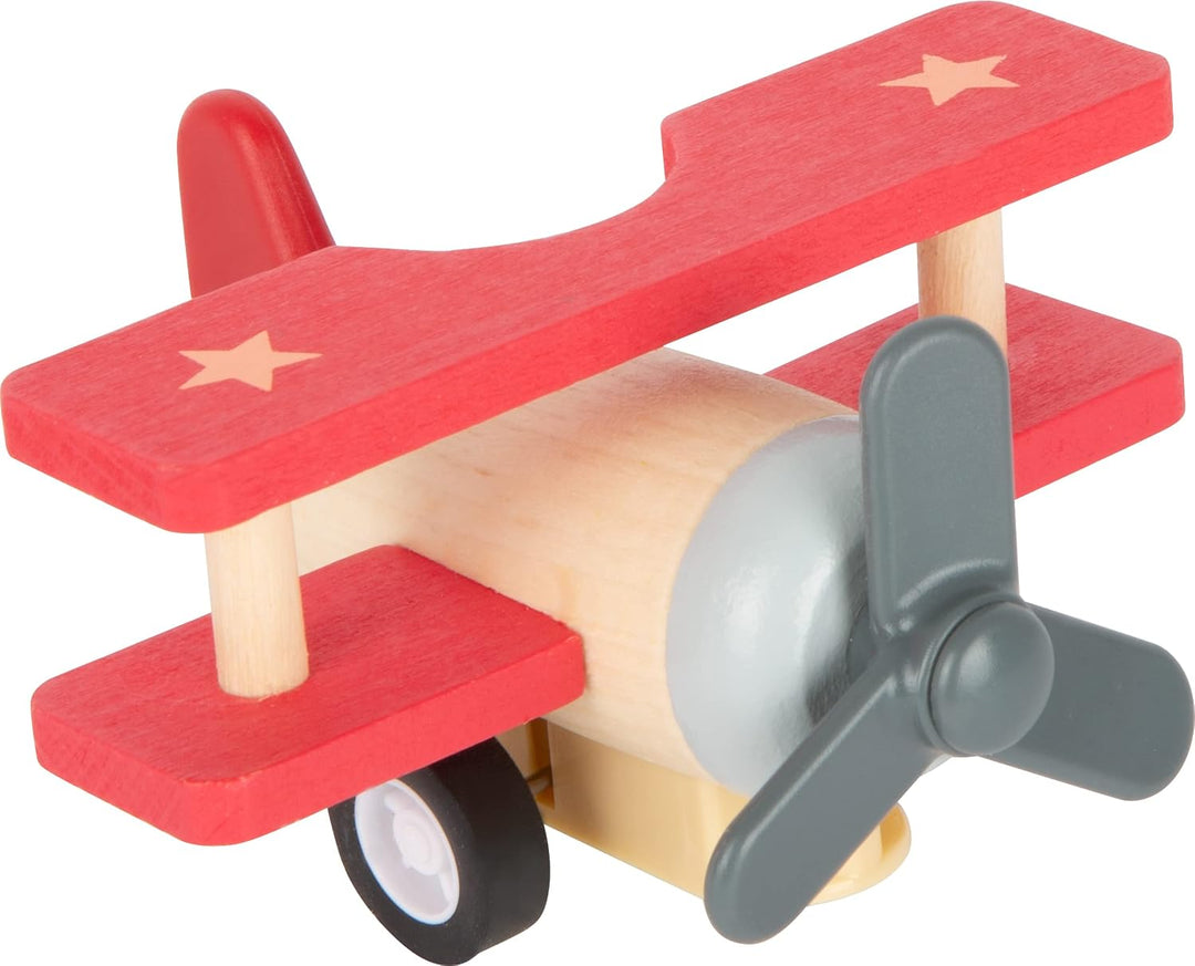 Small Foot Rückziehflieger und-raketen-Set, mit DREI tollen Fliegern, aus robustem Holz, ab 12 Monat