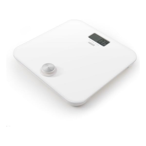 HAEGER U-POWER Digitale Badwaage, batteriebetriebene Technologie: Drücken Sie die Taste, um Strom zu