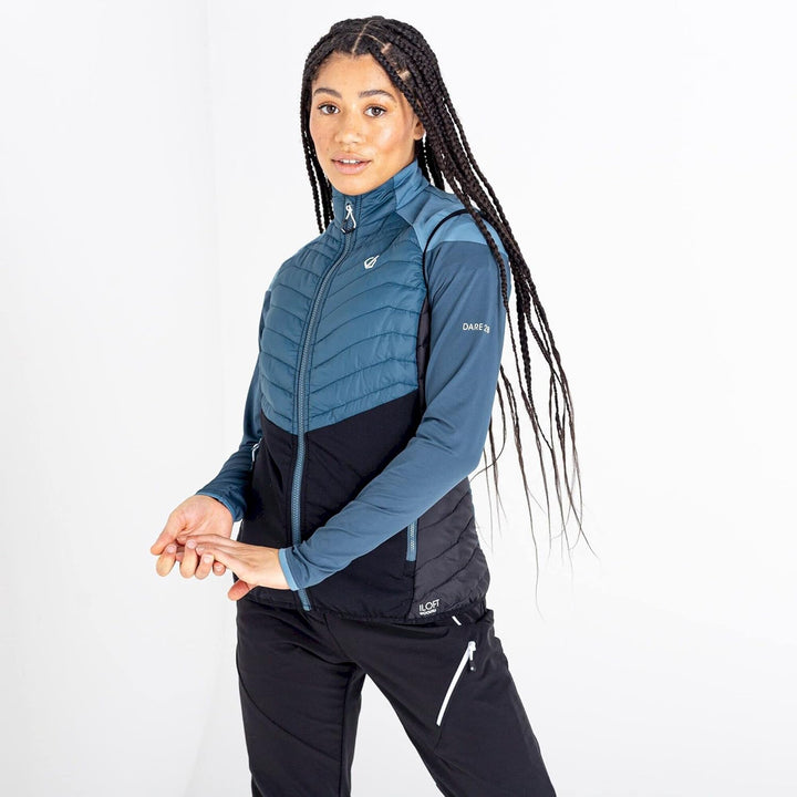 Dare 2b Damen Surmount Ii Vest Jacke 34 Capri Blue / Crystal Seas / Orion Grey