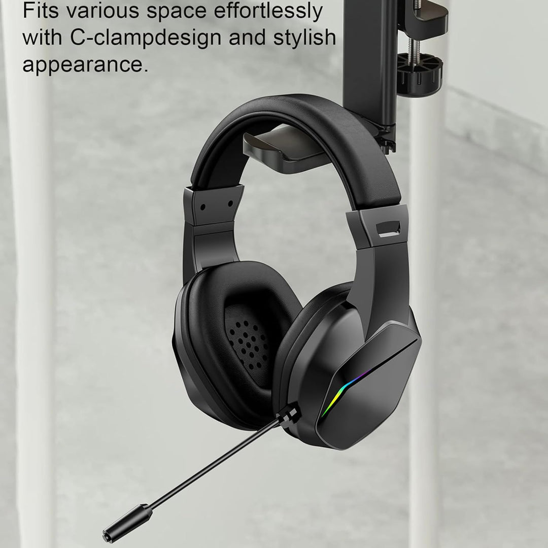 Kabelloses Gaming-Headset, Bt-Kopfhörer mit geringer Latenz und LED-Leuchten, Over-Ear-Headset mit M