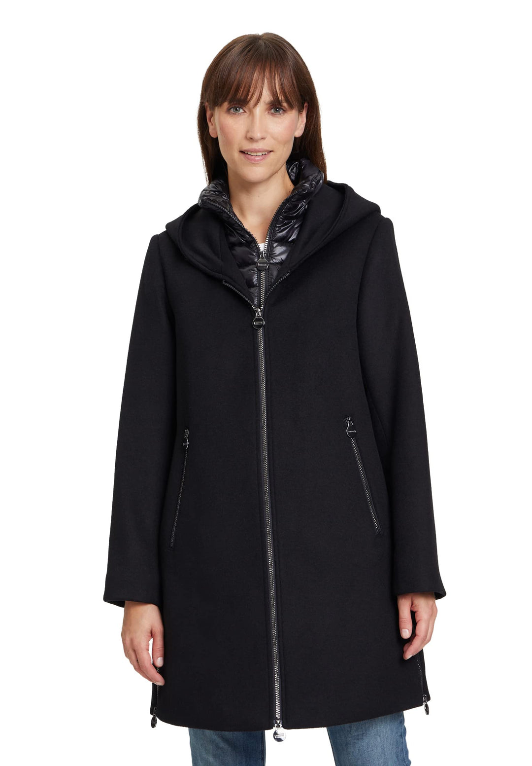 Betty Barclay Damen Jacke Wolle 46 Schwarz, 46 Schwarz