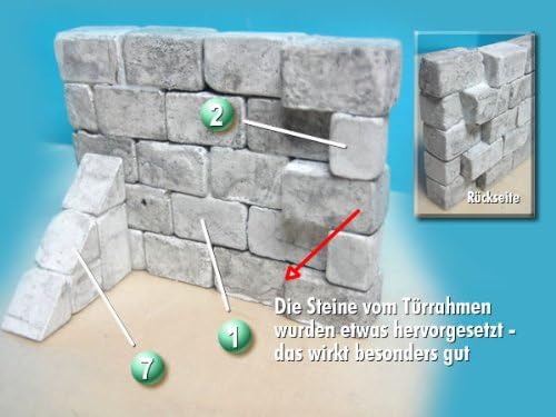 menta-modellbau Silikonform, Bausteine selber giessen, Nr. 1
