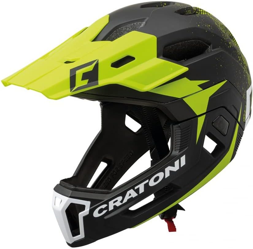 Cratoni C-Maniac 2.0 MX MTB Helm schwarz/rot 2022 Fahrradhelm L/XL (58-61 cm) schwarz-grün, L/XL (58