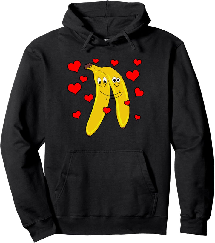 Verliebte Bananen Lustig Kostüm Partner Beziehung Vegan Pullover Hoodie