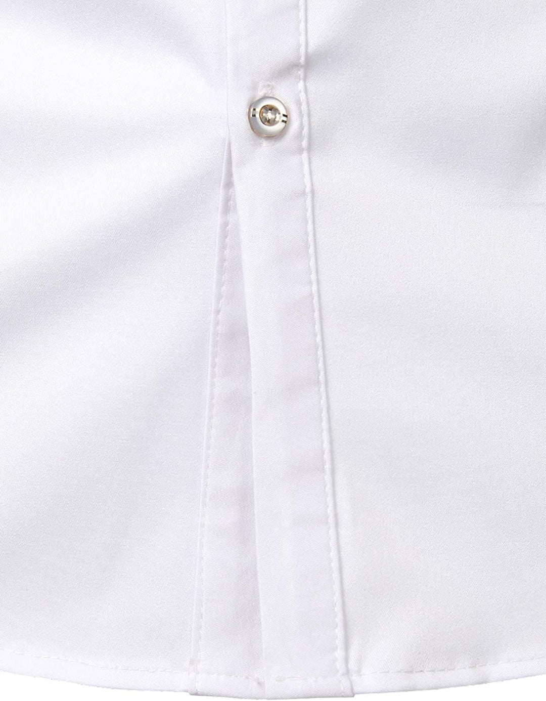 PARKLEES Herren Slim Fit Langarm Abschlussball Performing Smoking Kleid Shirts S Zzcl56-white, S Zzc
