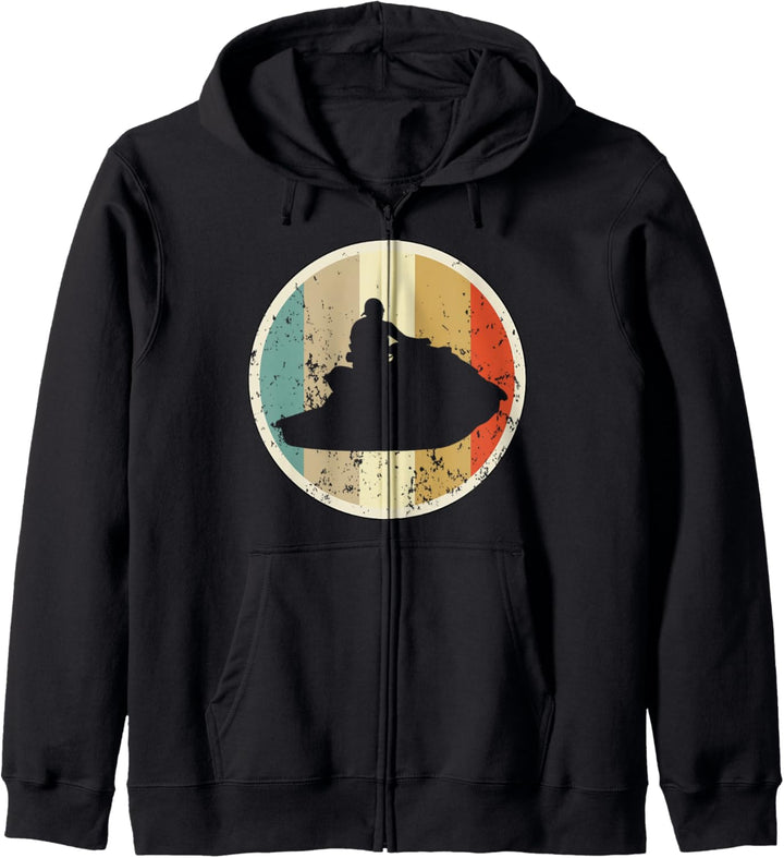 Jetski Jetboot Jet Ski Wassermotorrad Retro Vintage Grunge Kapuzenjacke