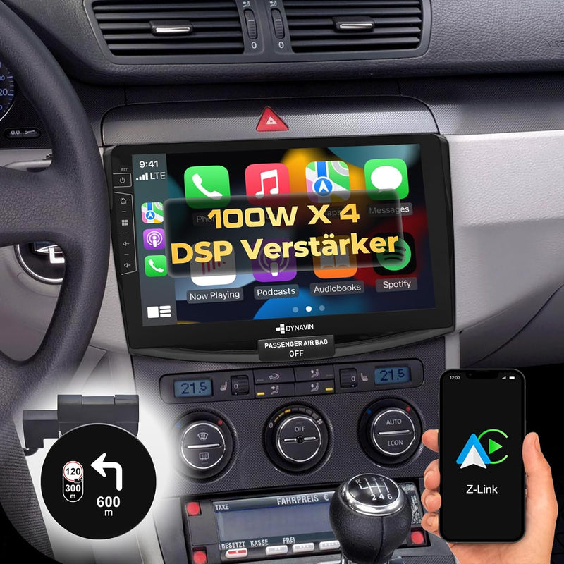 DYNAVIN Android Autoradio Navi für VW Passat B6 CC, 10,1 Zoll OEM Radio mit Wireless Carplay und And