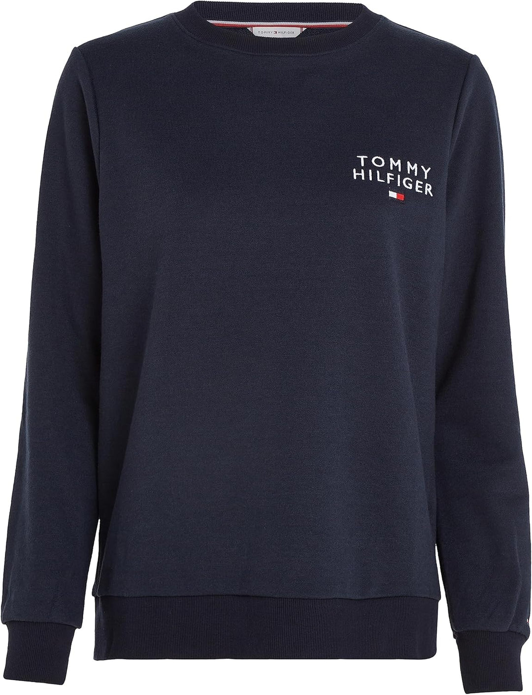 Tommy Hilfiger Damen Sweatshirt Track Top Rundhalsausschnitt M Blau (Desert Sky), M Blau (Desert Sky