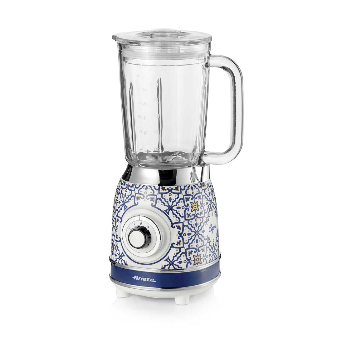 Ariete 583 Capri, Elektrischer Standmixer aus Glas 1,5L, 4 Geschwindigkeiten + Pulse mit IceCrushFun