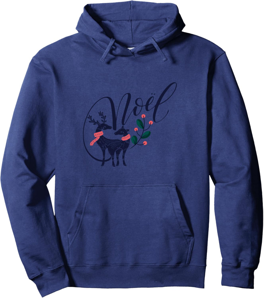 Noel Frohe Weihnachten Rentier Mistelzweig Geschenk Advent Pullover Hoodie