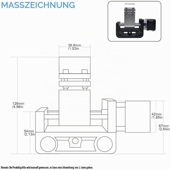 Z-Achsen-Spindelmotor-Montagesatz, Upgrade der Spindel auf 200 W für CNC der 3018 Pro-Serie