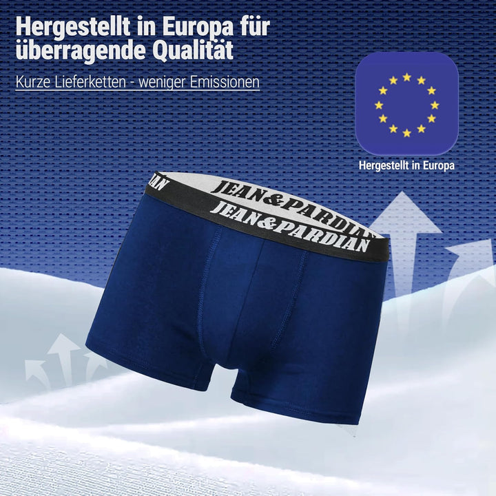 Jean&amp;Pardian Retro Boxershorts 8er &amp; 12er Pack - Bequeme &amp; atmungsaktive Unterwäsche für Herren aus