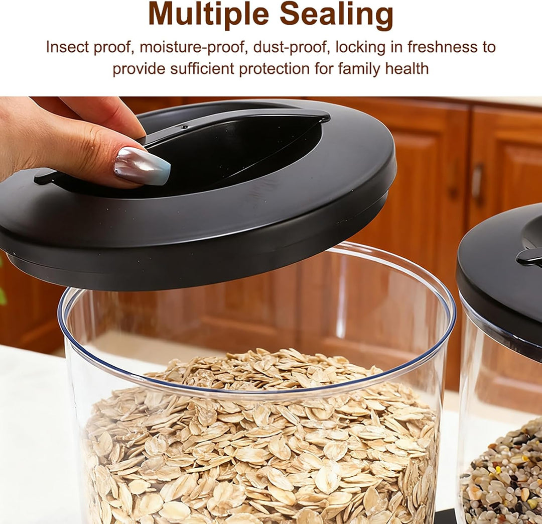 LUPATDY 2er Pack Müslispender 2L, Aufbewahrungsbox Küche Organizer mit Deckel, Cereal Dispenser für
