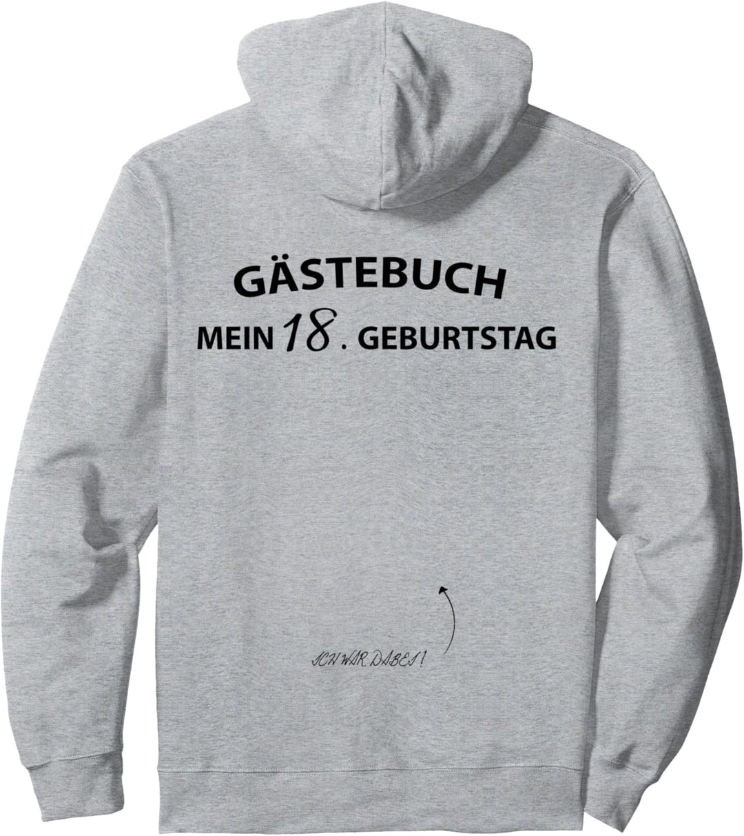 18. Geburtstag Gästebuch Pullover Hoodie