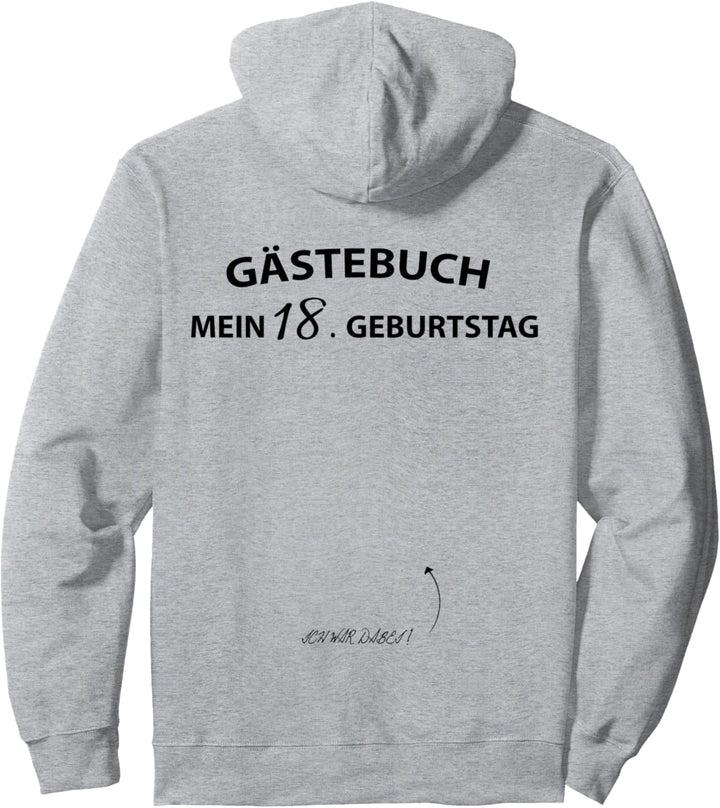 18. Geburtstag Gästebuch Pullover Hoodie