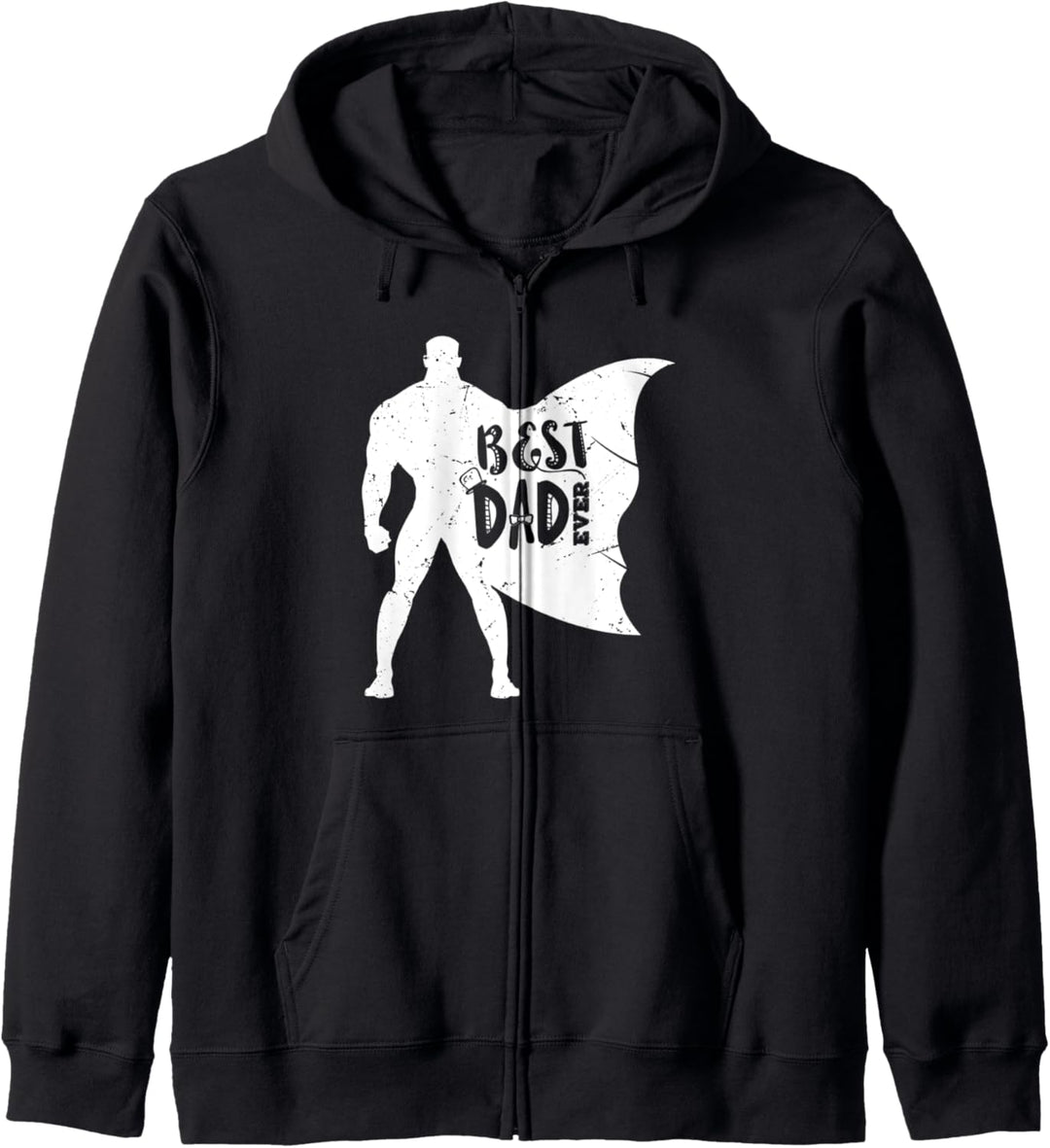 Best Dad Ever Papa Vater-Tag Geschenk Ehemann Superheld Kapuzenjacke