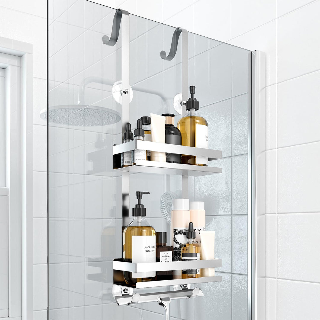 Duschablage ohne Bohren Badezimmer Organizer, Badregal Duschregal ohne Bohren, Duschablage zum Hänge