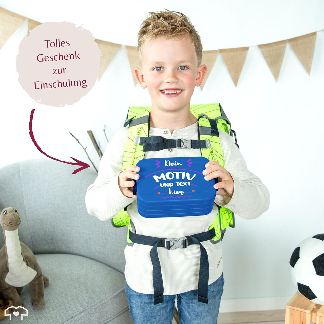 Kinder Bento Box Midi Lunchbox für Mepal Bentobox - Bild - Brotbox Dein Motiv und Text Jausenbox mit