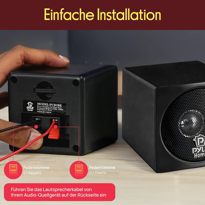 PyleHome Black 4IN Mini Cube