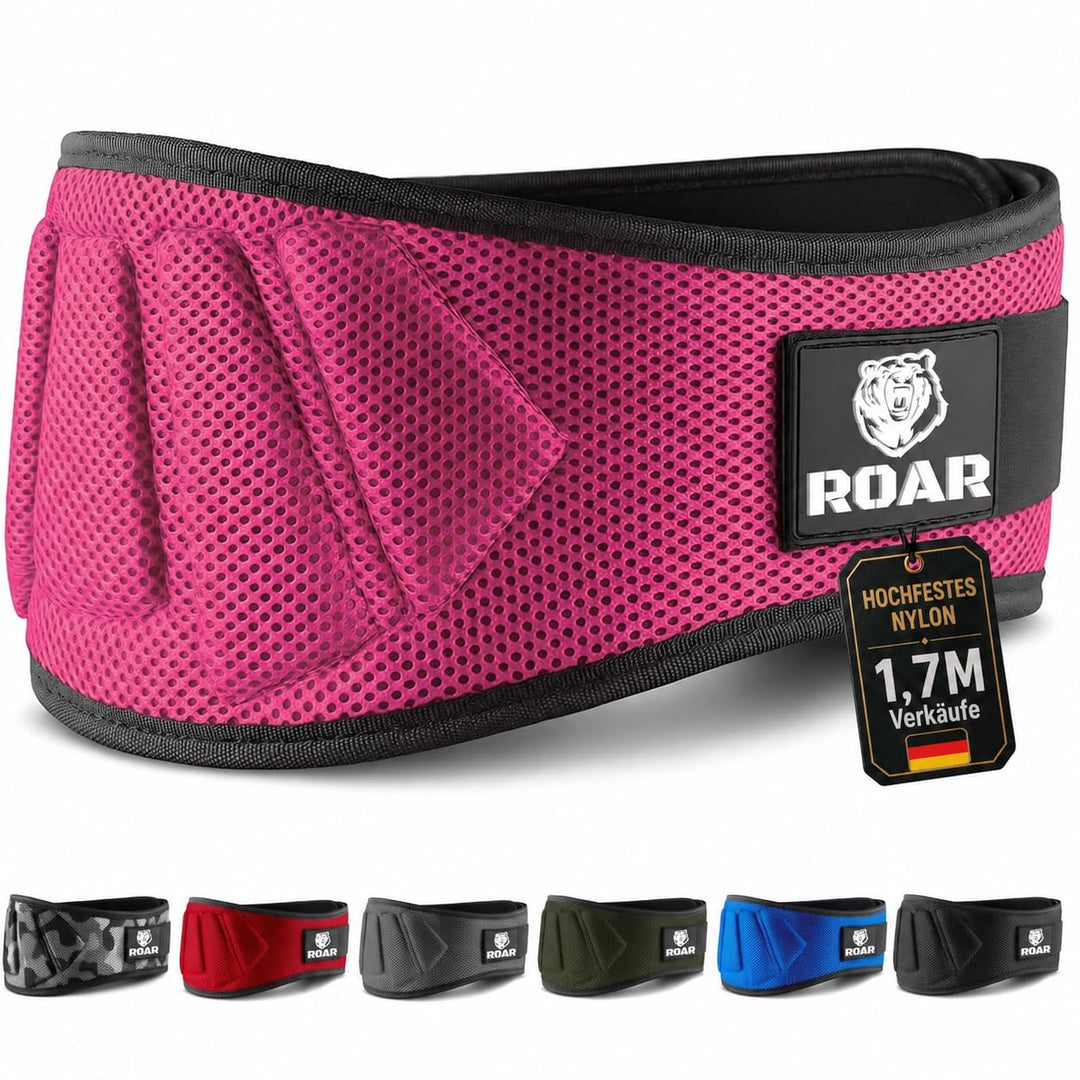 Roar® Gewichthebergürtel Herren und Damen, Lifting Belt for Gym, Powerlifting Gürtel Gewichtheben, W
