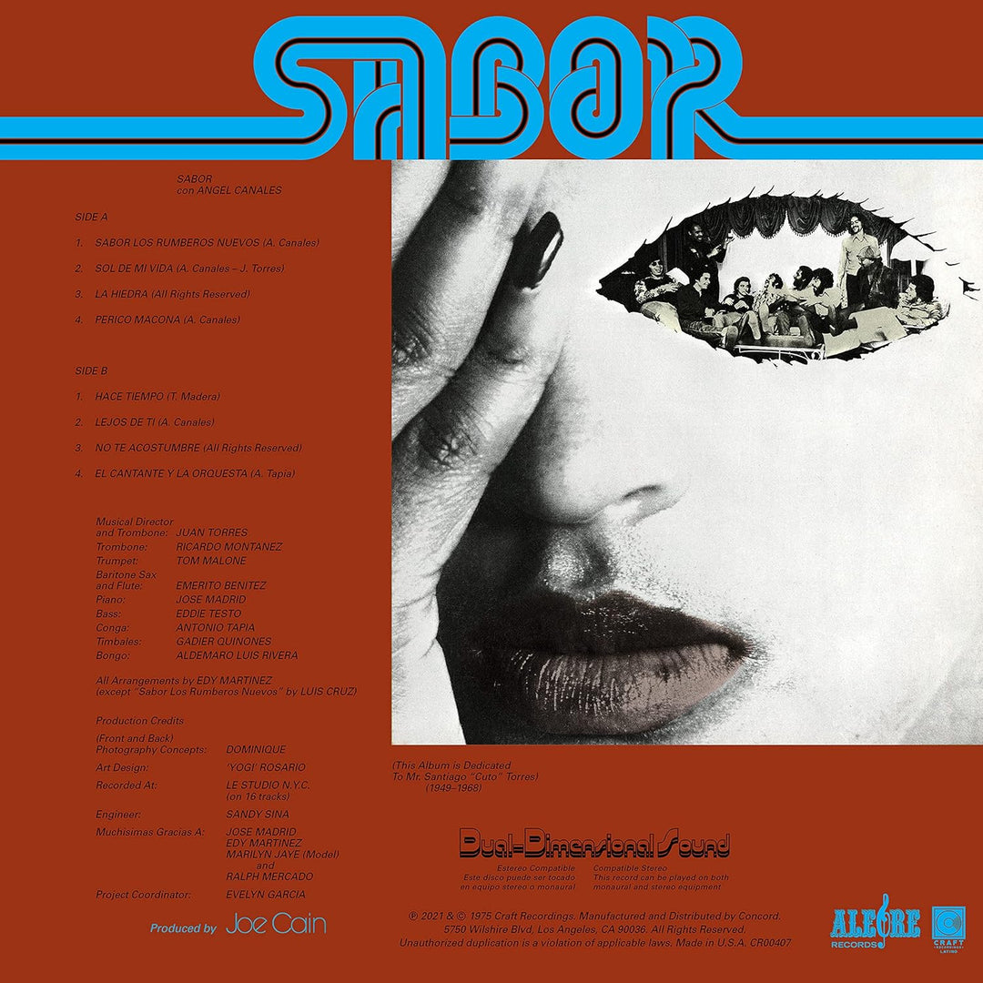 Sabor, Vinyl