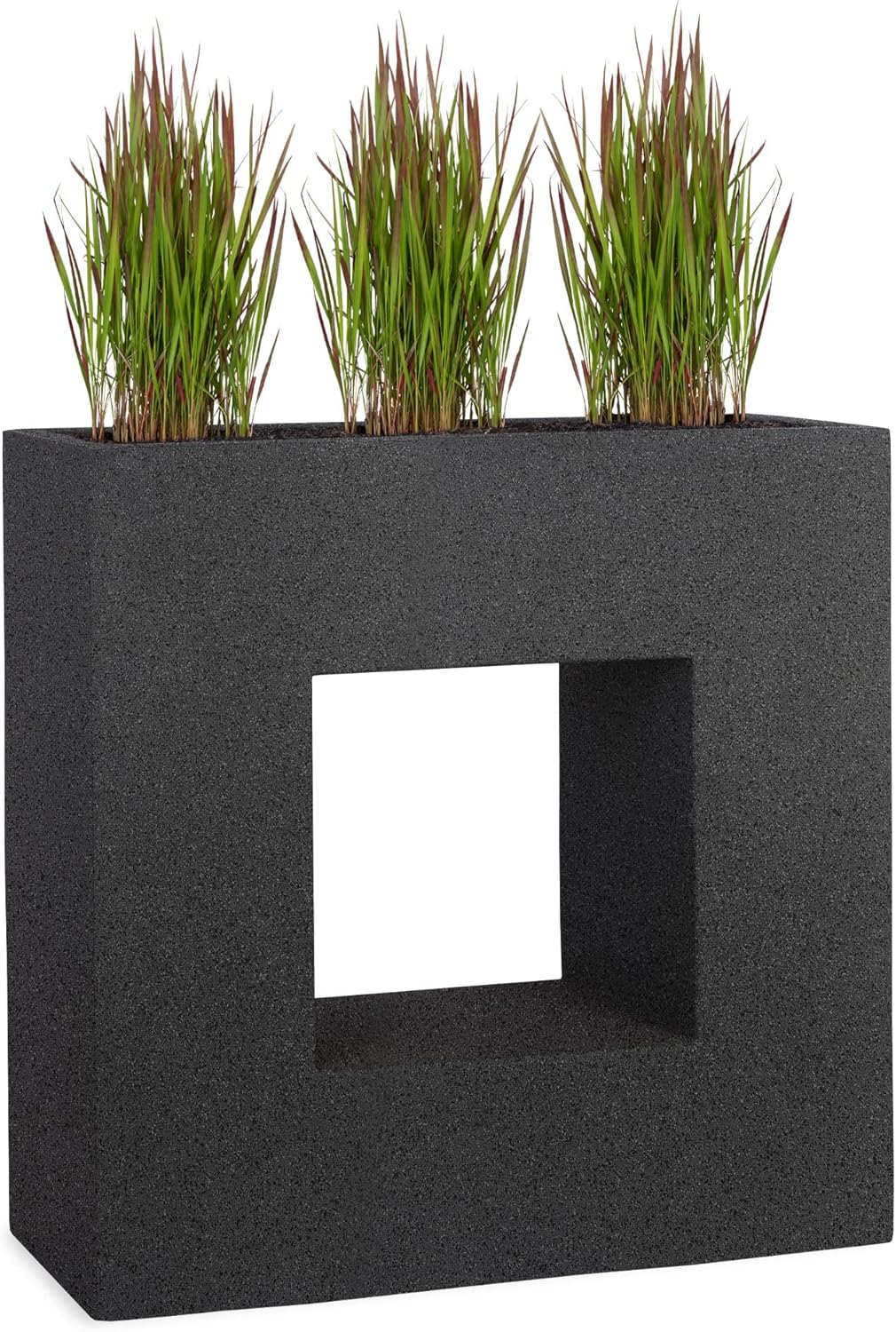 Pflanzwerk® Pflanzkübel Vista Granit Anthrazit 66x66x28cm *Frostbeständig* *UV-Schutz* *Qualitätswar