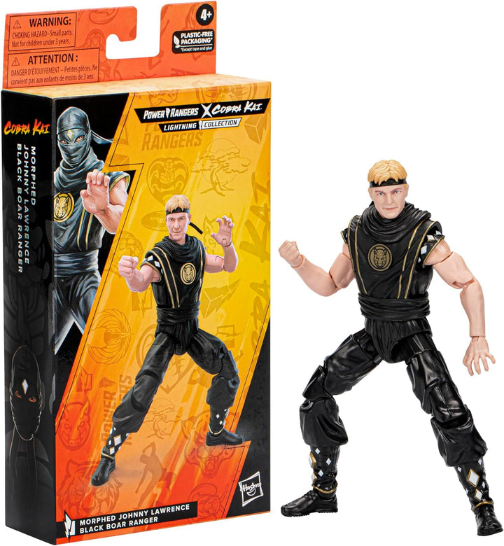 Hasbro Power Rangers x Cobra Kai Lightning Collection Figur Morphed Johnny Lawrence Black Boar Range