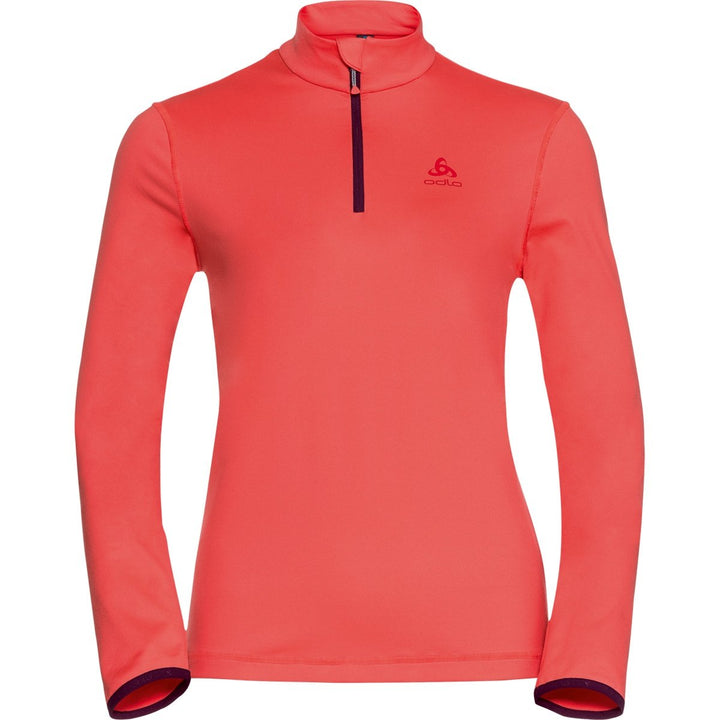 Odlo Damen Midlayer 1/2 Zip Alagna Pullover XL Hot Coral, XL Hot Coral