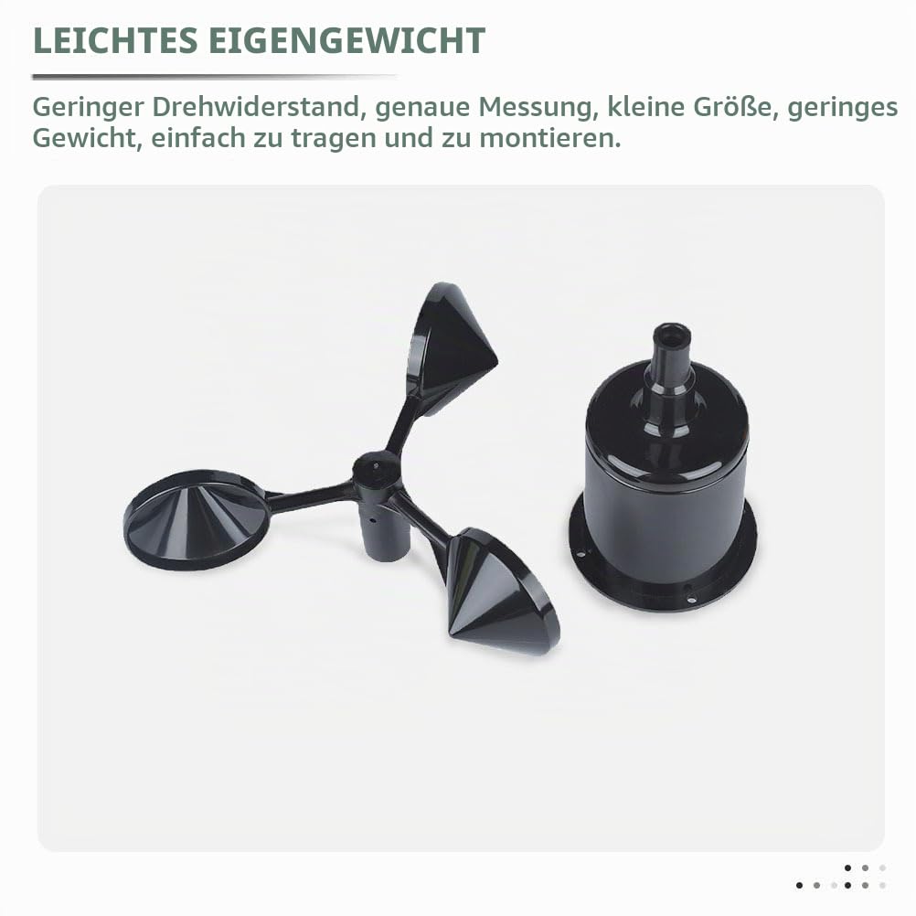 Yardwe Anemometer Gehäuse Aus Robustem Abs Windgeschwindigkeitsmesser Schutz Leicht Und Kompakt Wett