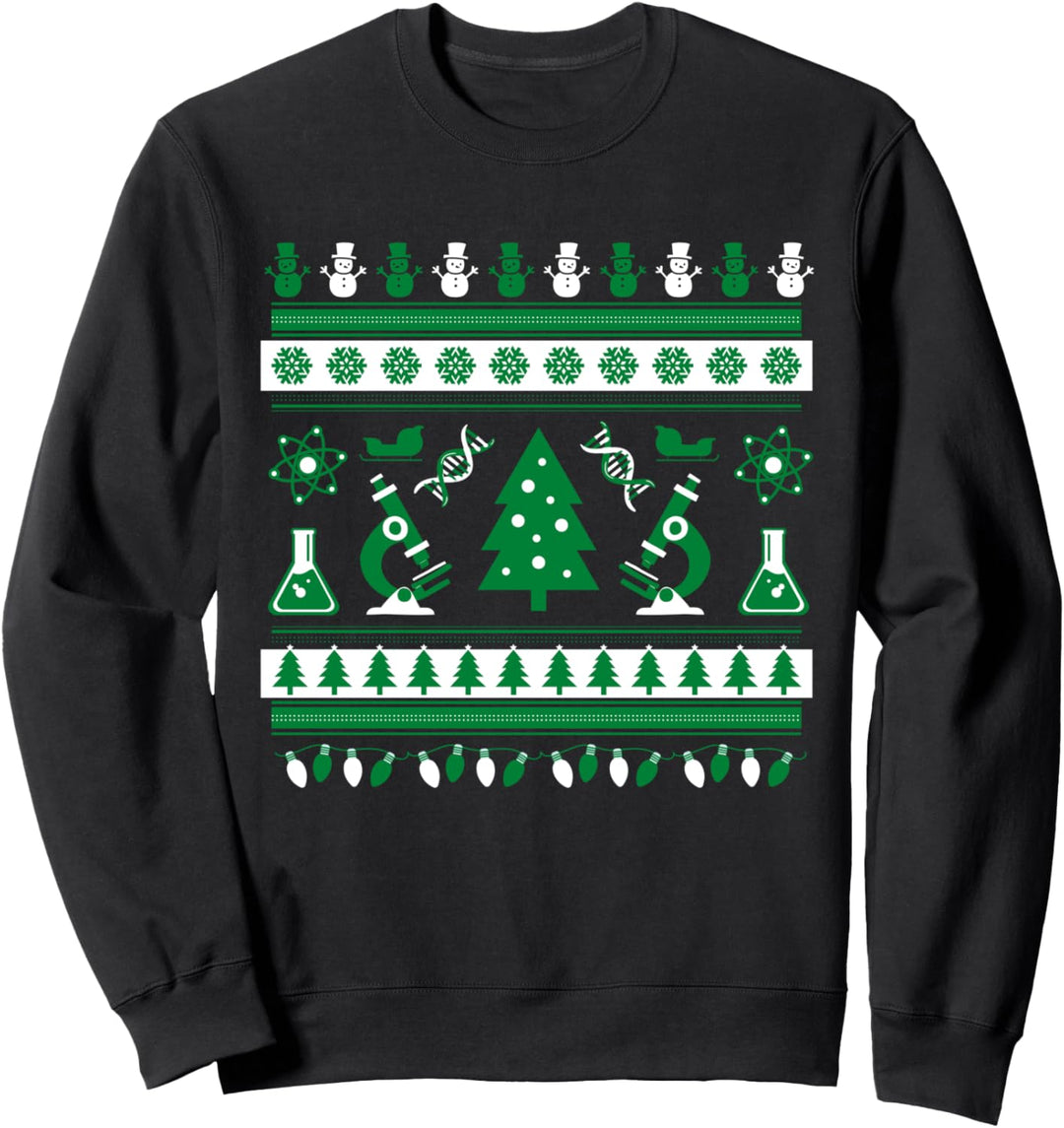 Science Laboratory Hässlicher Weihnachtspullover Sweatshirt